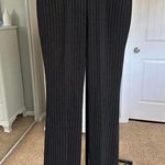 Star City Black pinstripe straight leg trousers with a subtle pleat #workwear Photo 0