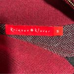 Krimson Klover Zip Turtleneck Sweater 100% Wool Red Photo 5