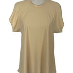 Ellery Women Blouse Top Yellow Crewneck Short Sleeve Designer 0 Photo 0