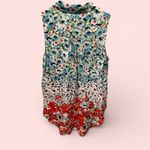 Anthropologie Cute boho Anthro Limited Edition 6 of 52 sleeveless floral blouse buttons Photo 2