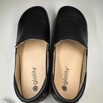 Glolily Jenny Black Leather Platform Slip Photo 6