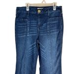 Altar'd State Blue Front Seam Detail Denim Flared Jeans Size 28 Photo 1