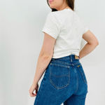 Lee vtg granola girl  high rise high waisted straight leg medium wash denim jeans Photo 5