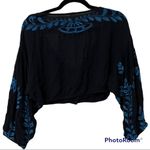 Free People  button crop v-neck 3/4 sleeve size missing see measurements preowned Photo 1