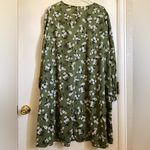 ASOS Curves New Look Avocado Green Amelie Floral Balloon Sleeve Smock Dress Size undefined Photo 11