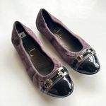 AGL ATTILIO GIUSTI Leombruni Black Toe Cap Ballet Flats Womens EU 36 US … Purple Size 6 Photo 0