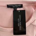 Central Park West New Ruffle Trim Cold Shoulder Sweatshirt Blush Pink Photo 14