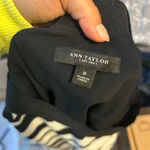 Ann Taylor Black & White A-Line Striped Skirt Photo 2