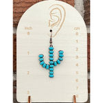 Turquoise Saguaro Cactus Cluster Earrings Blue Photo 1