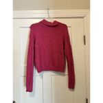 Free People Everyday Cloud Hot Pink pullover Cable Knit Soft Sweater size Small Photo 6