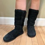 UGG  Classic Tall Black Shearling Boots - Womens Size 6 Photo 1