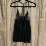 Victoria's Secret Black Lace Goth Witchy Pleated Babydoll Nightie Med NWT Photo 1