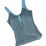The North Face  Blue Henley Tank Top Small Photo 0