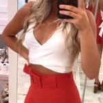 These Three Boutique Red high Waisted Shorts Photo 0