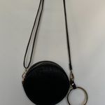 Circle Ribbed Black and Gold Crossbody/Wristlet Purse Black Photo 1