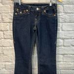 True Religion  Women’s 27x32 Low Rise Bootcut Flap Pocket Dark Wash Blue Jeans Photo 1