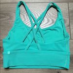 Lululemon  Energy Ribbed Longline Bra Medium Support B/D Cup Green Size 6 Photo 2