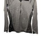 Columbia Womens Sz M Half Zip Pullover Top Activewear 'Optic Got It' Black Gray Photo 2