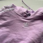 Adidas Light Purple Cropped Hoodie Photo 3