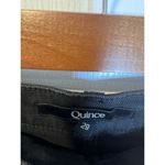 Quince Organic Stretch Cotton Twill Straight Leg Cropped Pants Size 29 Black NWT Photo 6