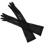 Vintage Fownes Black Mesh Opera Photo 1