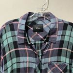 Rails  Hunter Multicolor Lurex Button-Front Shirt Metallic Thread Womens Large Photo 5