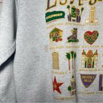 VINTAGE • Los Angeles Sweatshirt • Gray Sweatshirt • Famous Landmarks • Medium Photo 2