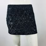 ALLSAINTS  Hand Embellished Mini Skirt Black Size 4 Photo 2