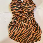 Denim&Co Orange and olive green swim Dress Size undefined Photo 3