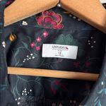 UNTUCKit Ellery Button Up Shirt Long Sleeve Floral Dress 12 Black Photo 10