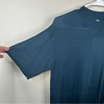 MM.LaFleur NEW M.M. LAFLEUR Mia Top in Deep Sea Womens Small Silk Jersey Short Sleeve Shirt Photo 3