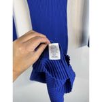 Hera Collection Women’s Royal Blue Ribbed Knit Long Sleeve Midi Dress Size M Size M Photo 11