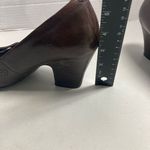 BORN Crown Women’s Block Heels Hand Crafted Brown Leather Studded Strap Size 8 Brown Photo 9