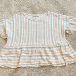 Paper Crane Flowy Cropped Shirt Photo 0