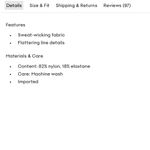 Wilfred Free Freestyle 7” Romper in Black Size Small Tan Photo 3