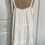 Gilli Womens White Tiered Ruffle Babydoll Mini Dress Size L Size L Photo 1