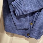 NWT NorthStyle Size S Blue Heather Button Front Hooded Cable Knit Cardigan Photo 4