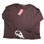  Brown 2pc Slouchy Pajama Set Size M Hale Bob NWT Photo 1