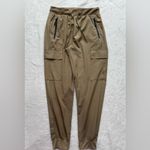 Libin Women's Cargo Joggers Lightweight Quick Dry Pants Athletic Lounge Pants Tan Size M Photo 4
