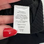 Talbots Size S/M Round Poncho Sweater Black Lambswool Blend Women’s Cozy Knit Photo 8