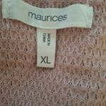 Maurice's  XL Pink V-Neck Sweater with Lace Sleeves Photo 9