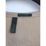 Stile Benetton Womens Blouse XS Gold Semi Sheer Office Career Business Casual Photo 2