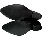 JustFab Cowgirl Boots Black Vegan Suede Western Mid Calf Floral Detail Women’s 9.5 NEW Photo 7