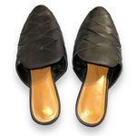 Big Buddha Womens Woven Mules Slip On Big Weave Shoes Slides Black Vegan Size 7 Photo 0