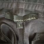 Amanda & Chelsea Black Gray Plaid Comfort Waist Pleated Crop Pants Women’s Sz 4 Photo 8