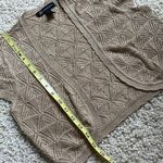 INC beautiful gold metallic crop shrug top Size M Photo 9