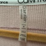 Calvin Klein  Women's Mauve pink waffle knit V-Neck Sweatshirt size 3X Photo 1