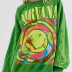 Urban Outfitters  Nirvana Crewneck Green Photo 0