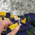 Blush  Lemon Print Off The Should Crop Top Photo 7