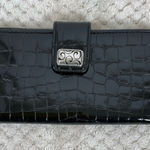 Brighton  Black Croc Patent Leather Wallet  Photo 0